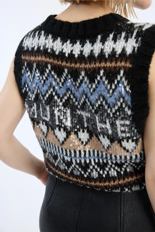 Munthe Vitalism Knit Mix Black