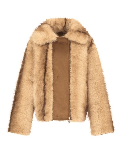 Hovedbilde Urbancode Faux Fur Reversible Jacket Tan Multi