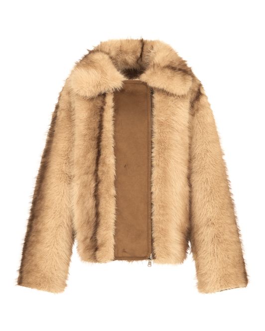 Hovedbilde Urbancode Faux Fur Reversible Jacket Tan Multi