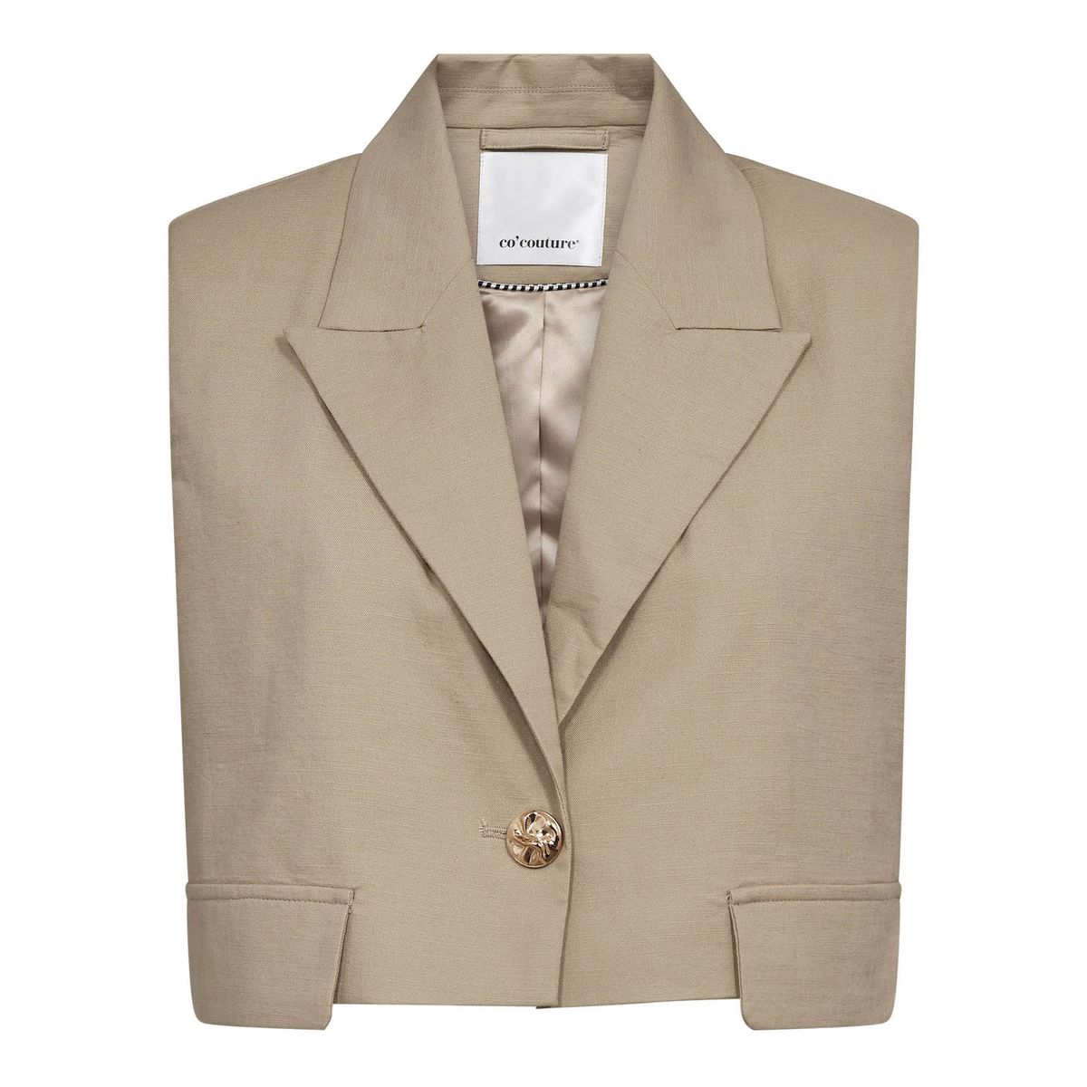 Cocouture Leila Linen Crop Vest