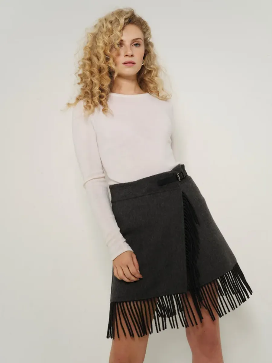 Ella and il Andrine Skirt Dark Grey 
