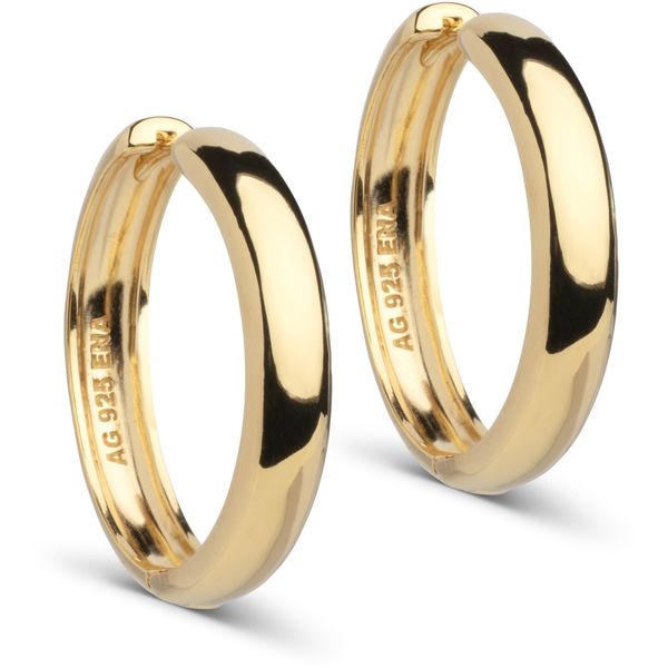Hovedbilde Enamel Hoops Classic Wide 25 mm Gold
