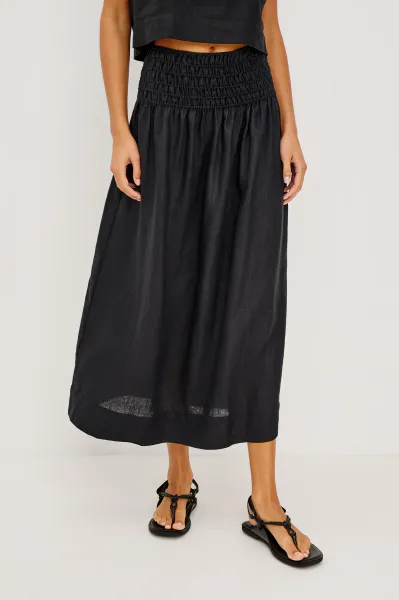 Hovedbilde Rails Alessa Skirt Black Linen 