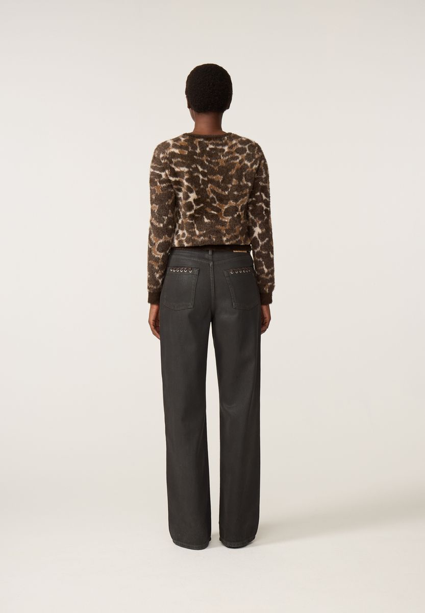 Fabienne Chapot Henry Leopard Cardigan Toffee Camel Club 
