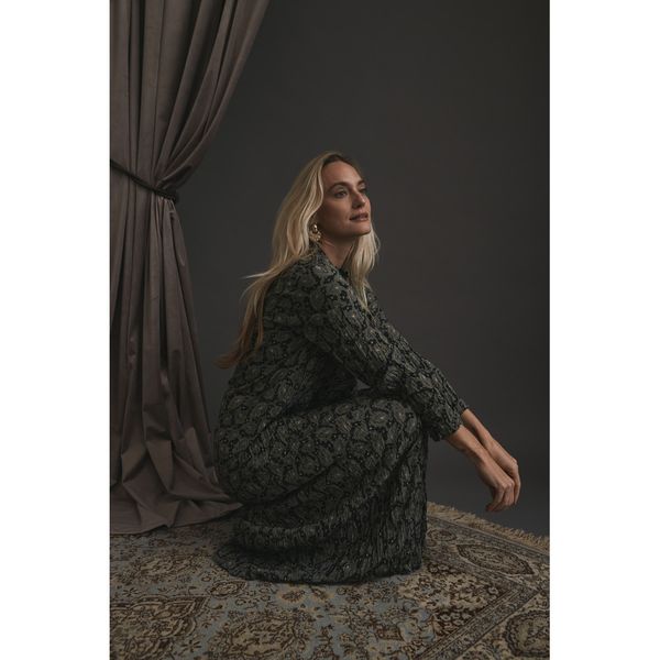 Hovedbilde Heartmade Hisana Dress Forest Green Print 