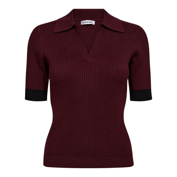 Hovedbilde Co’couture Bonny Polo Knit Winered