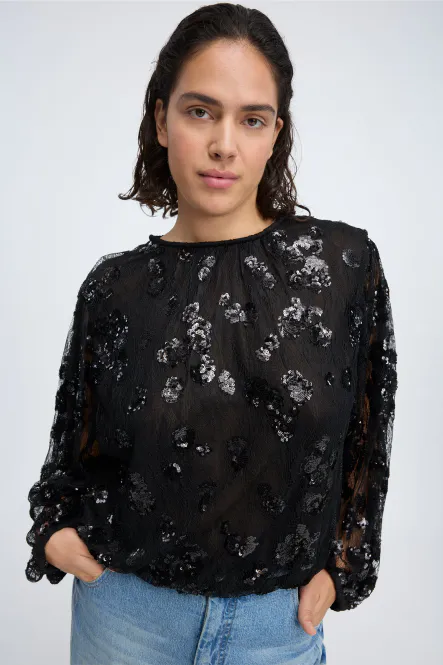Hovedbilde Munthe Calamari Top Black 