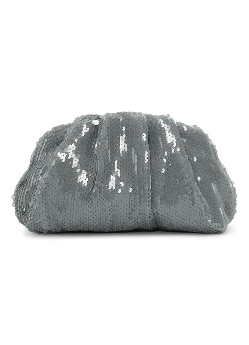 SUI AVA Sequin Clutch Bag Grey