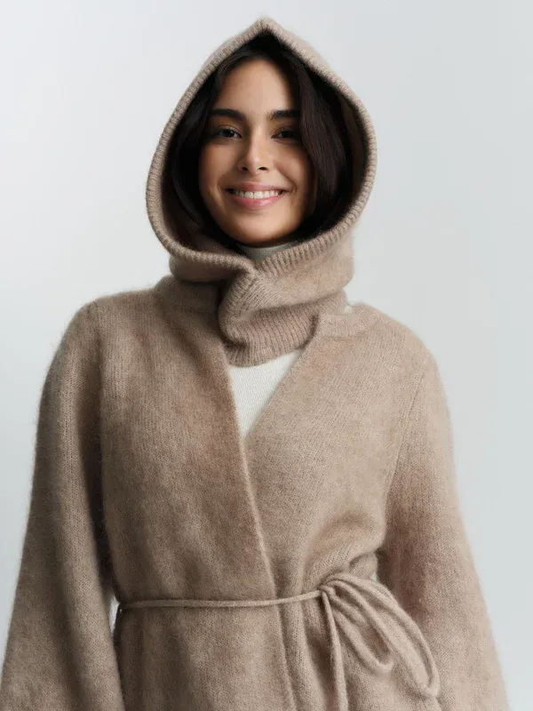 Ella and il Fredrikke Chunky Cardigan Hazel Beige