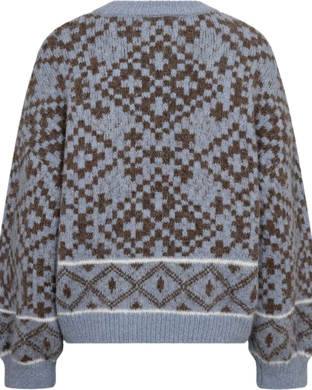 A-view Luxana Knit Pullover Brown Blue