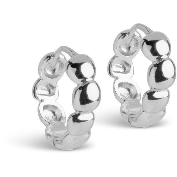 Hovedbilde Enamel Hoops Nara Silver