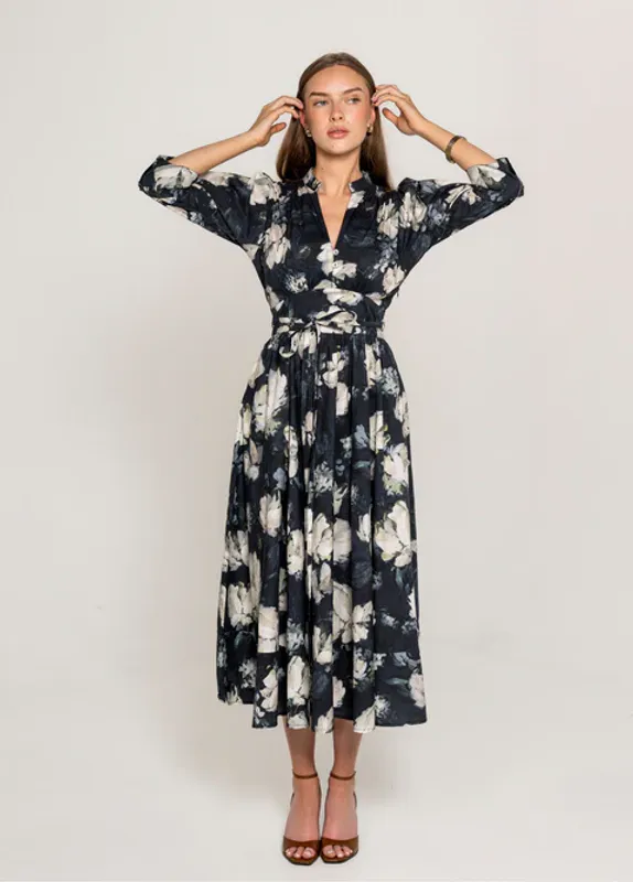 MISSMAYA Maria Dress Blue Garden 