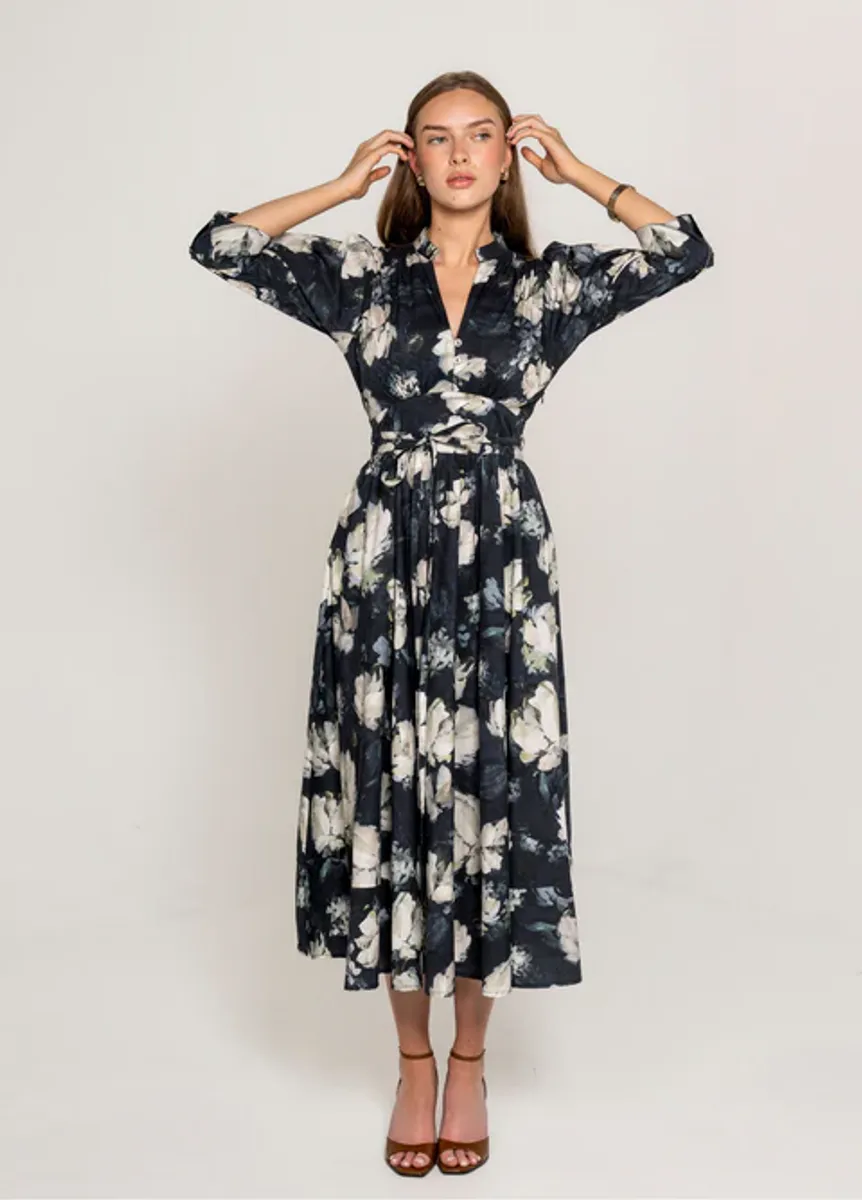 MISSMAYA Maria Dress Blue Garden 