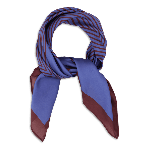 Hovedbilde SUI AVA Classic Patterned Scarf Blue Burgundy
