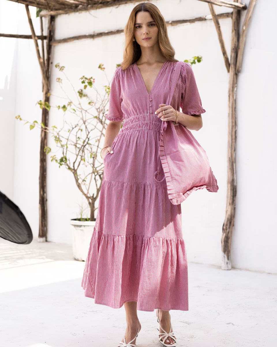 FORHÅNDSBESTILLING MISSMAYA Mina Dress Tuscany Red