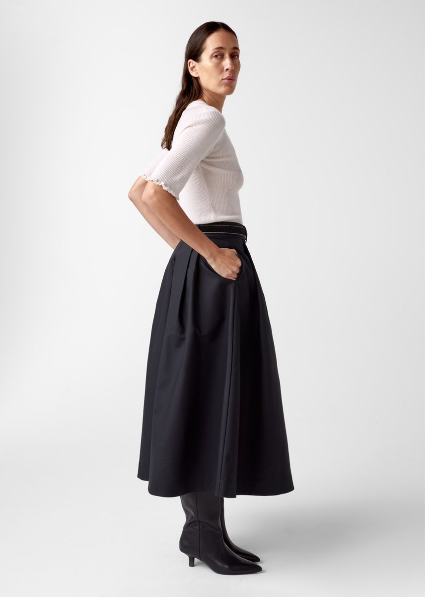 Aks Label Anna Cotton Skirt Black