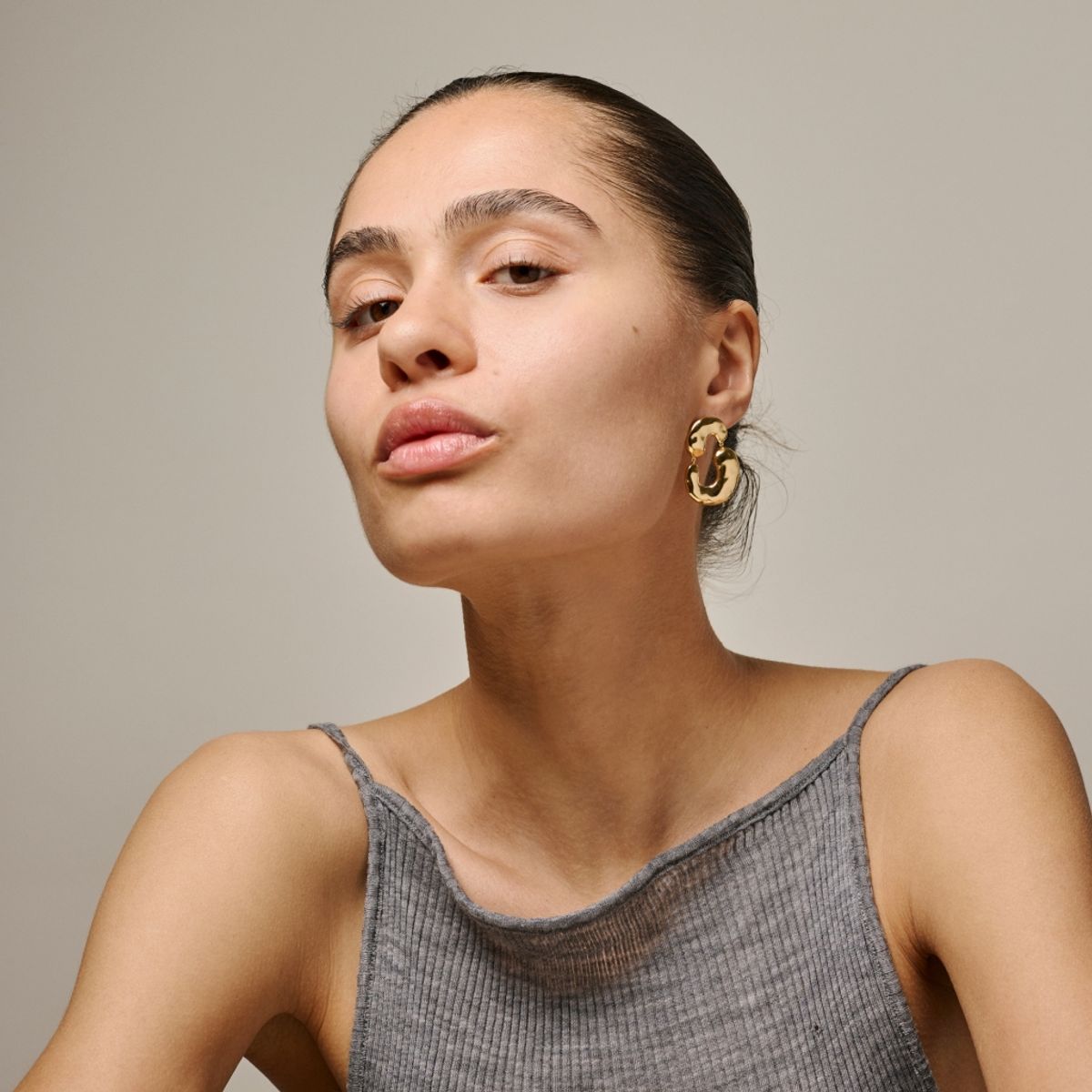 Enamel Earrings Viona Gold