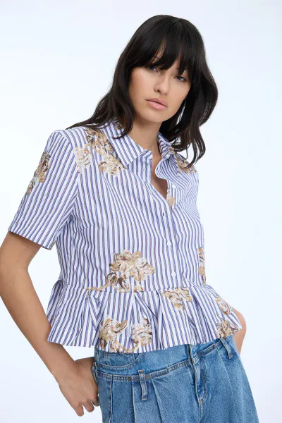 Hovedbilde Munthe Nuriana Top Stripe White