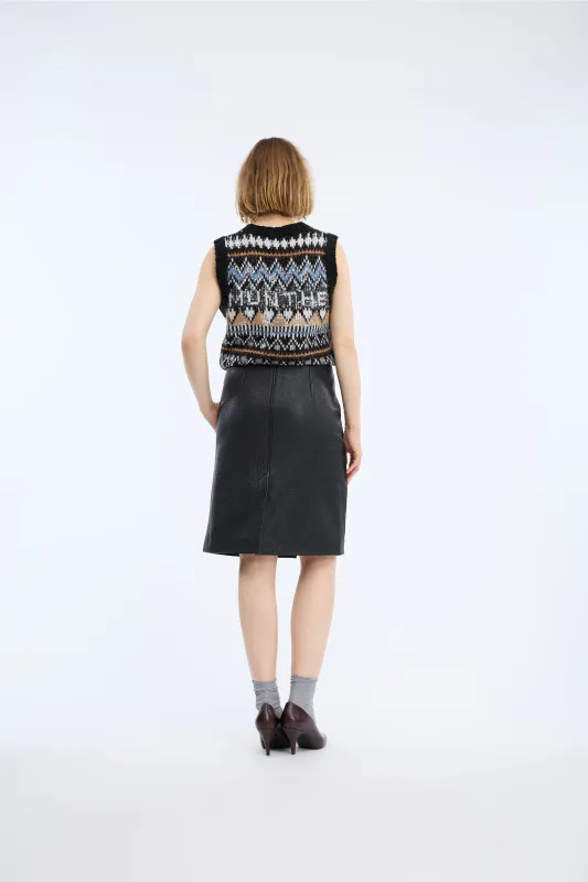Munthe Vitalism Knit Mix Black