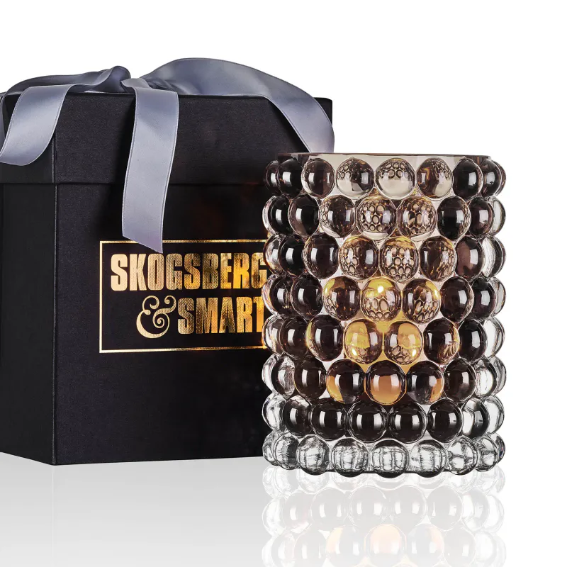 Skogsberg and Smart Hurricane Lamp Boule Large Tobacco