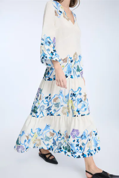 Hovedbilde Munthe Nao Dress Print Ivory