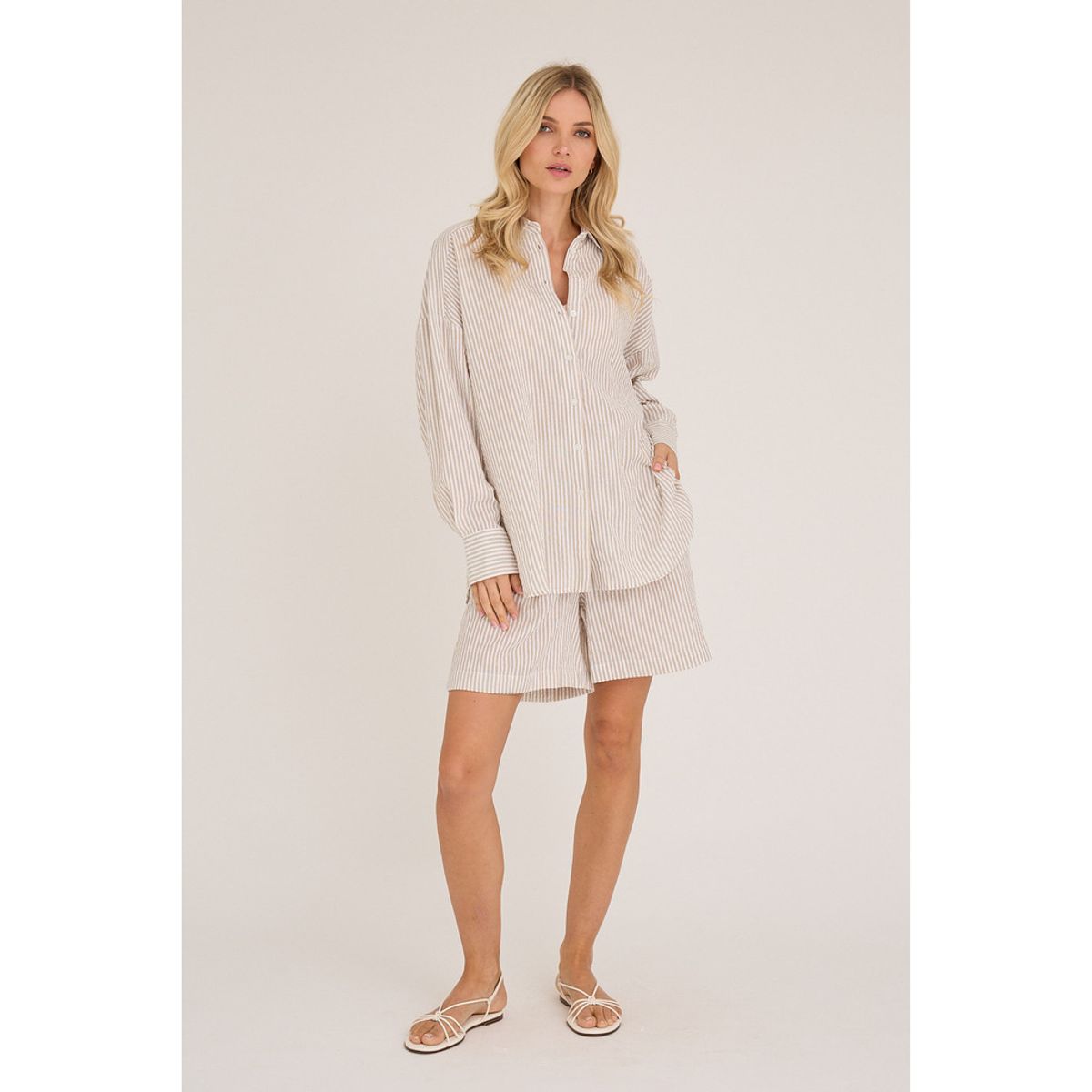 A-view Sonja New Shirt Sand White