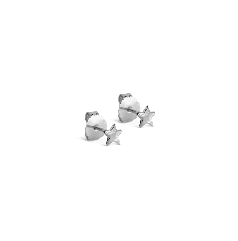 Enamel Studs Star Energy Silver 