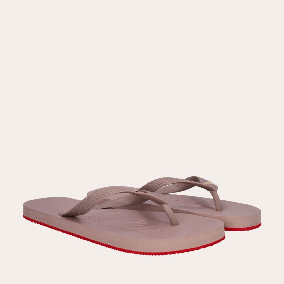 Billi Bi Flip Flops Taupe