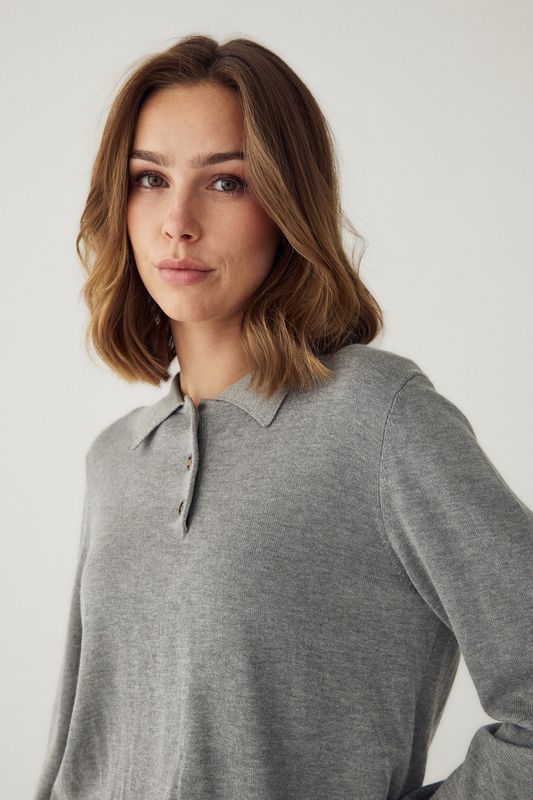 Noella Maxine Knit Medium Grey Melange
