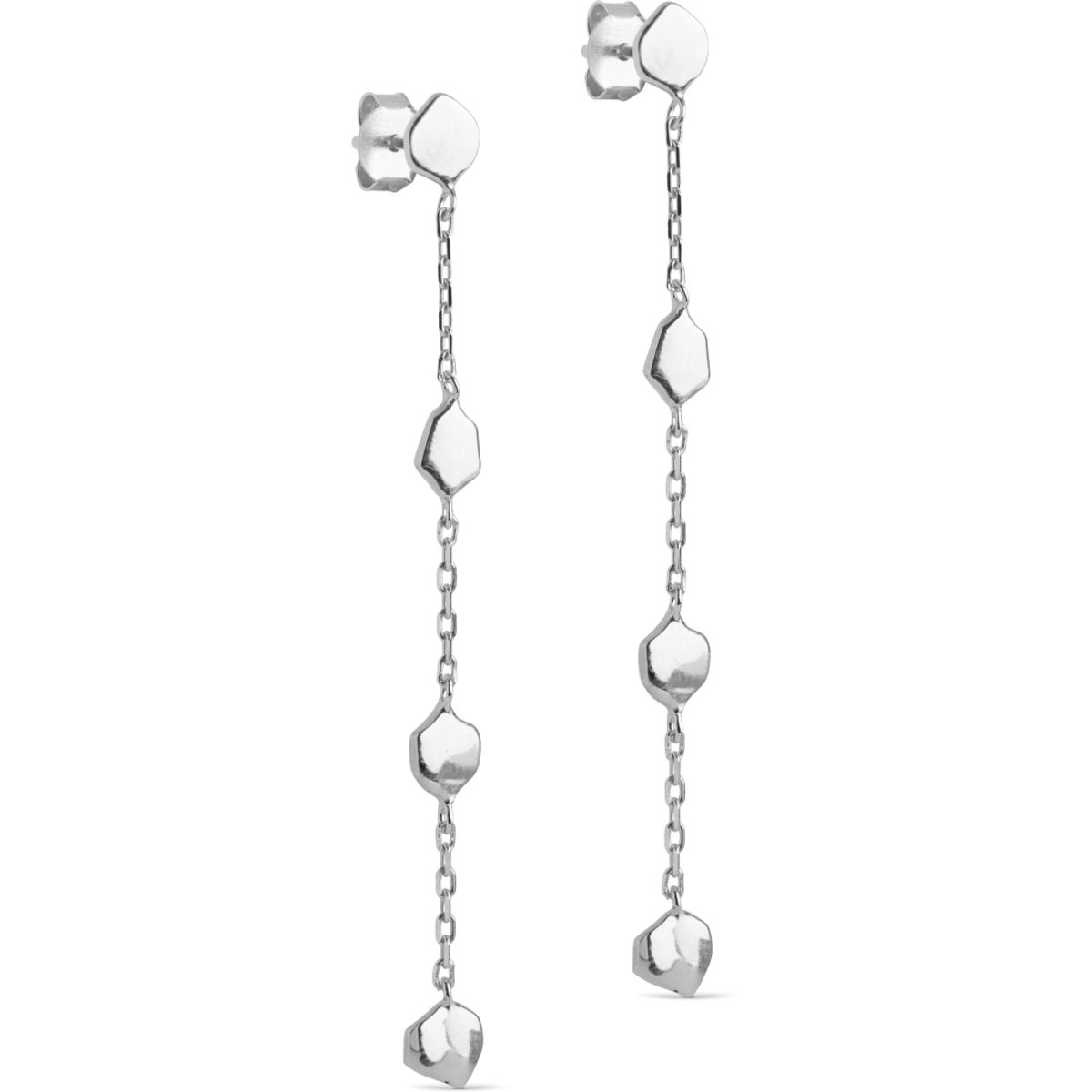 Enamel Earrings Talia Silver
