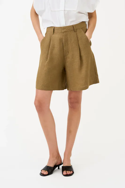Pieszak Fie Glam Shorts Lead Brown 