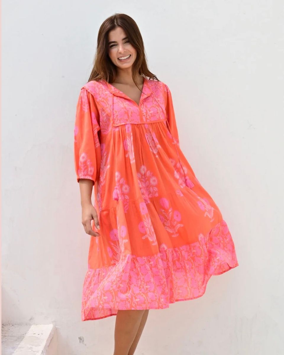 Anouska Love Shack Antibes Smekkekjole Orange 