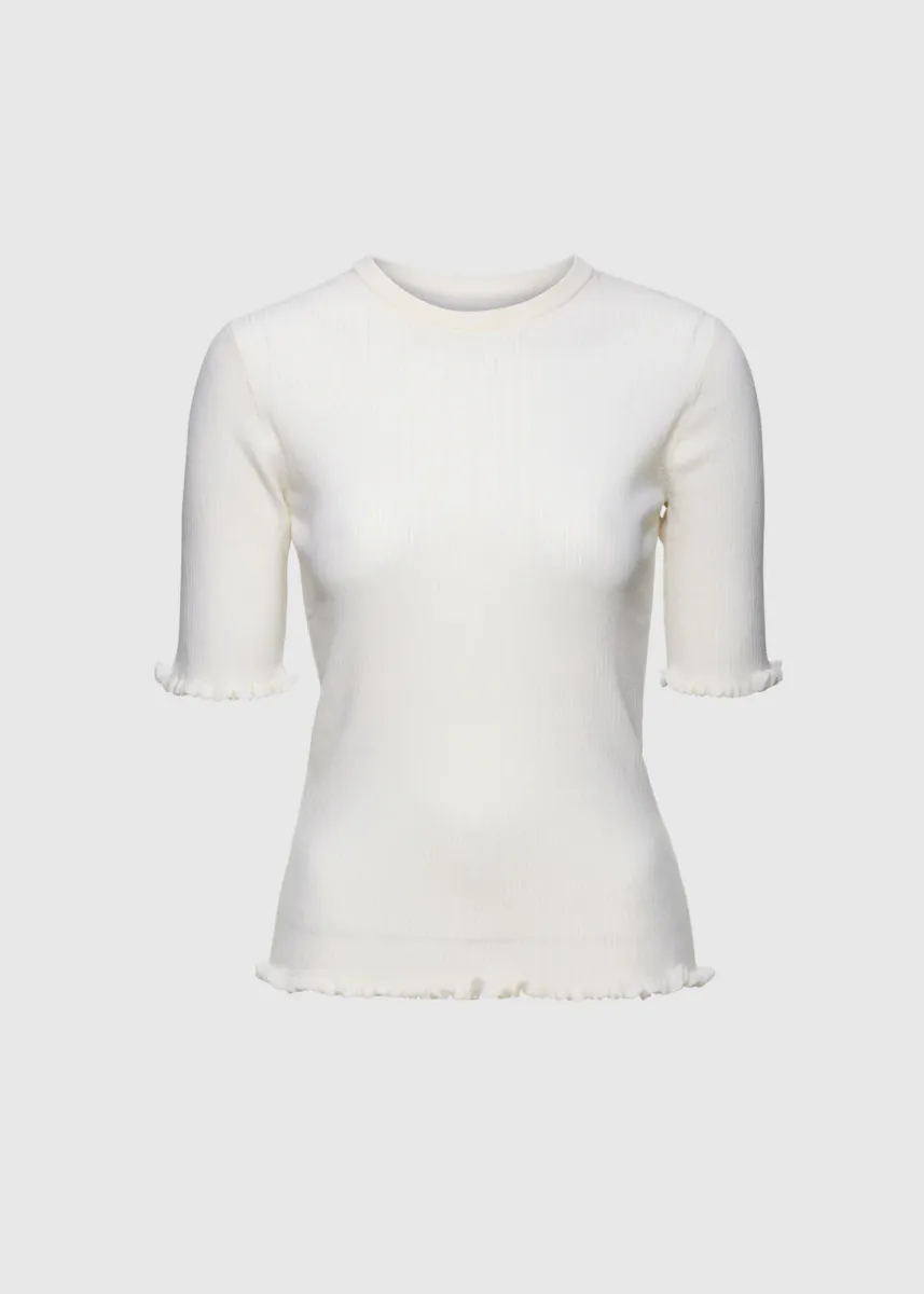 Christian Aks Milla Merino Knit White