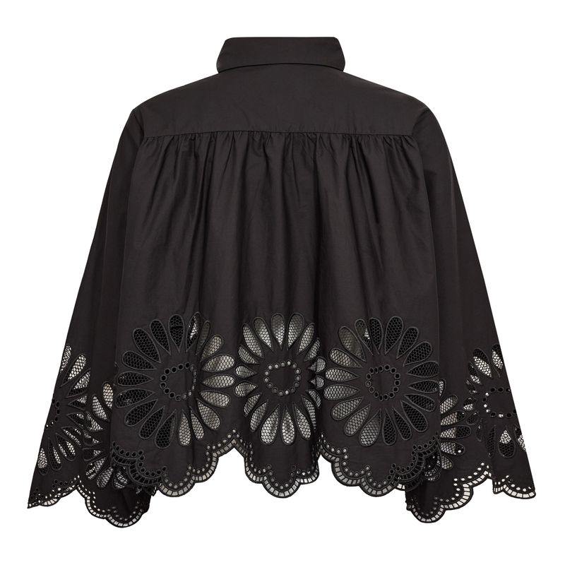 Cocouture Melise Embroidery Shirt Black