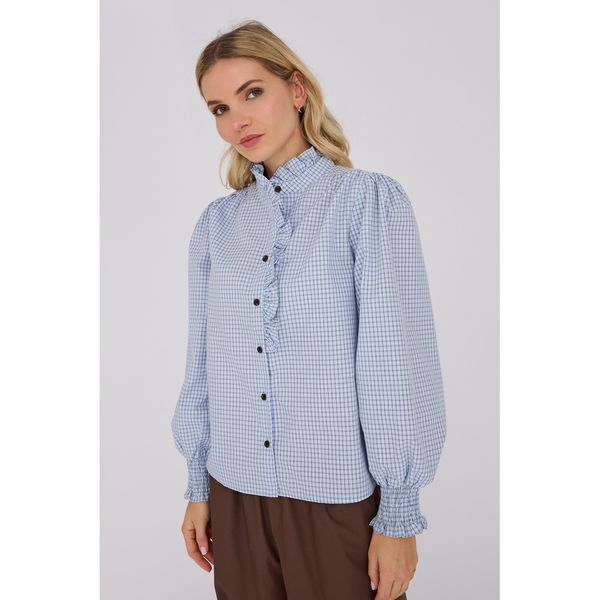 Hovedbilde A-view Clova Check Shirt Light Blue