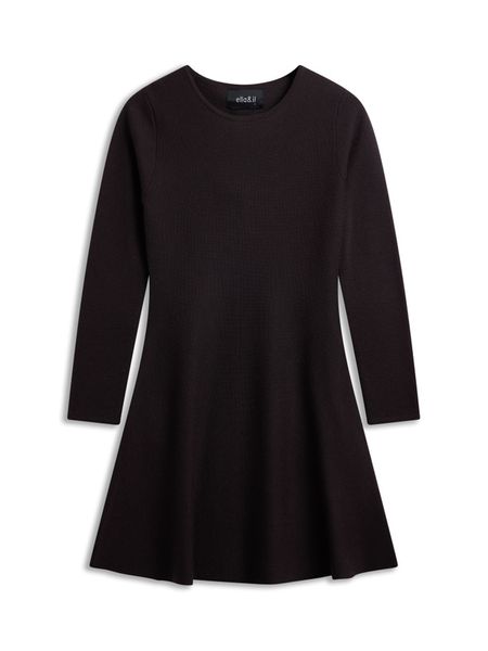 Hovedbilde Ella and il Cecilie Merino Dress Dark Brown