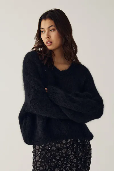 Hovedbilde Noella Laia Mohair Knit Black 