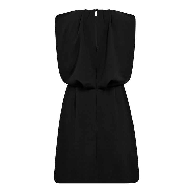 Cocouture Falcon Pleat Mini Dress Black 