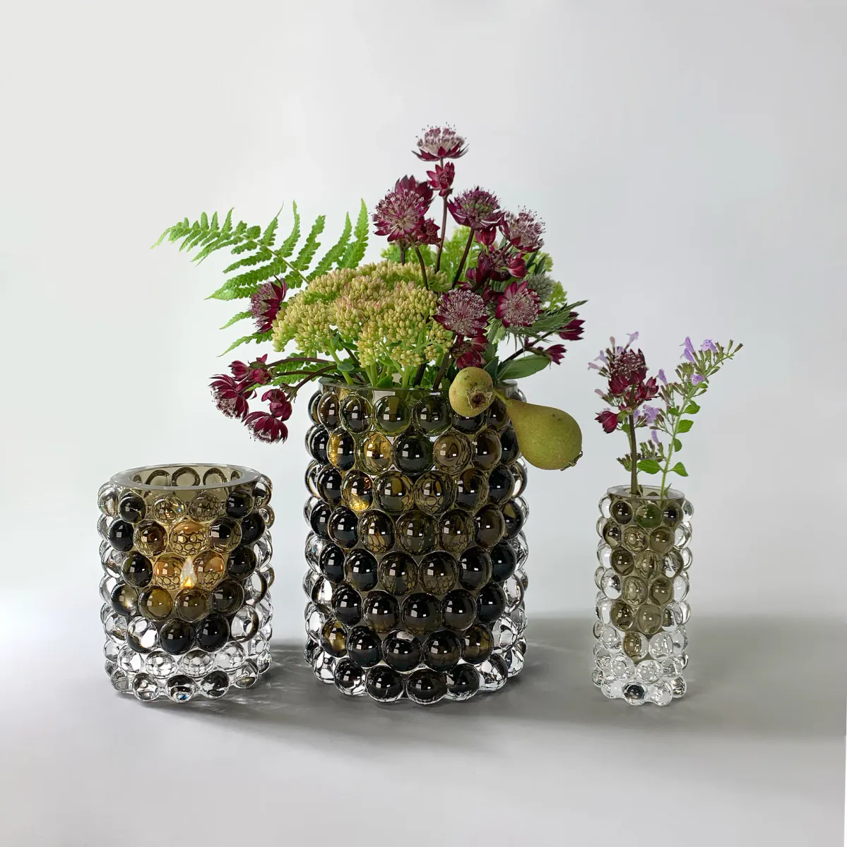 Skogsberg and Smart Hurricane Lamp Boule Large Tobacco