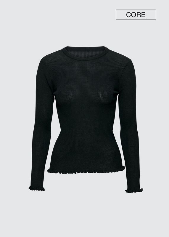 Aks Label Manu Merino Sweater Black