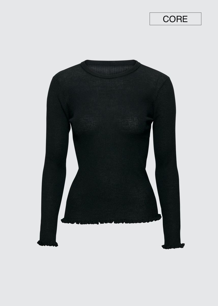 Aks Label Manu Merino Sweater Black