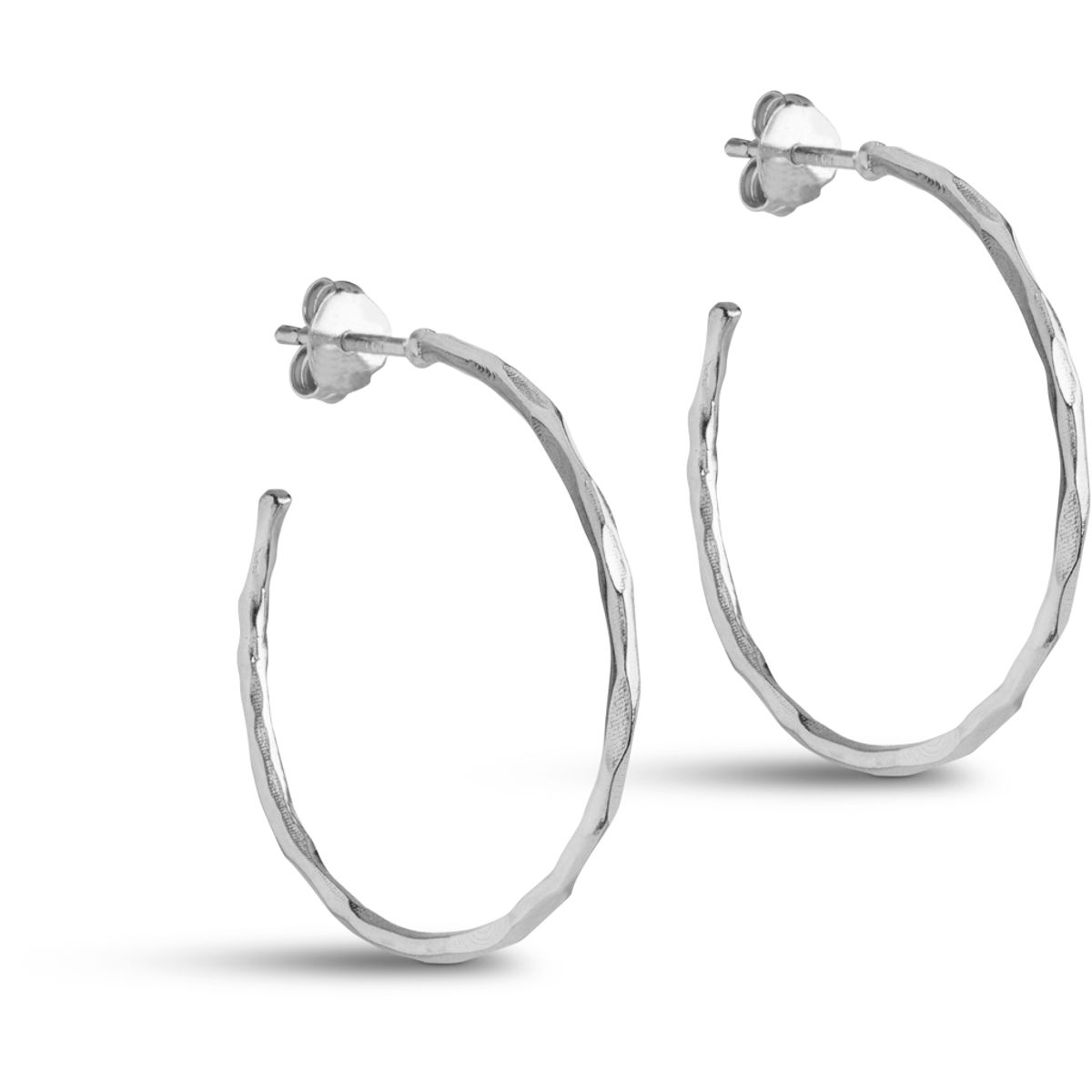 Enamel Hoops Organic Arena Medium Silver