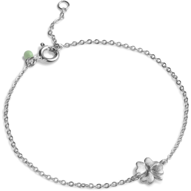 Enamel Bracelet Organic Clover Silver