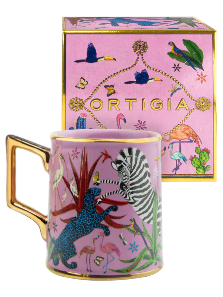Hovedbilde Ortigia Tazza Jungle Ceramic Cup Pink