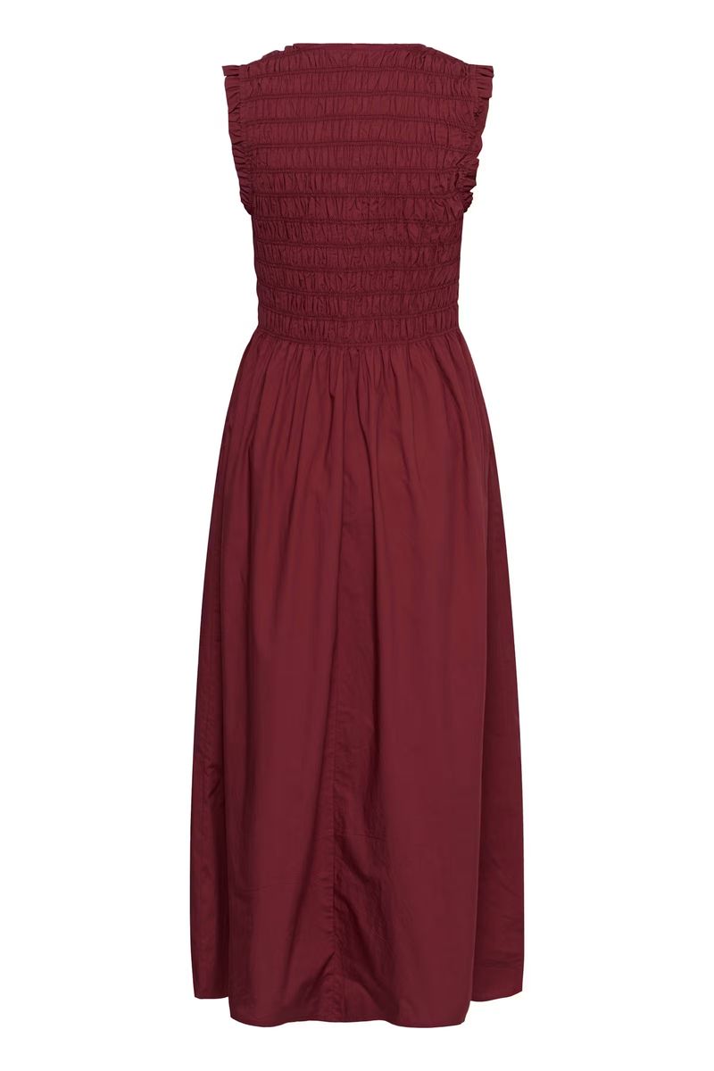 Part Two Borgnette Dress Burnt Russet