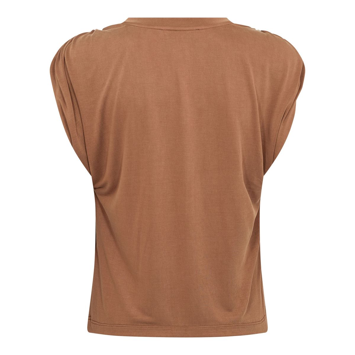 Cocouture Camilla Ruched Shoulder Tee Suntan