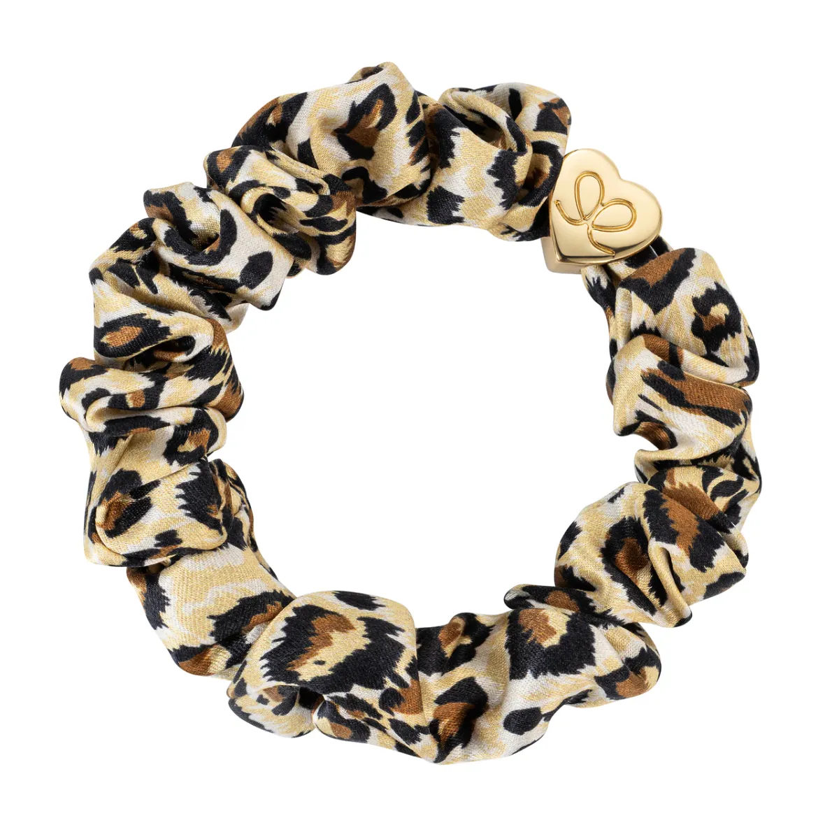 By Eloise Scrunchie/Armbånd Silk Leopard
