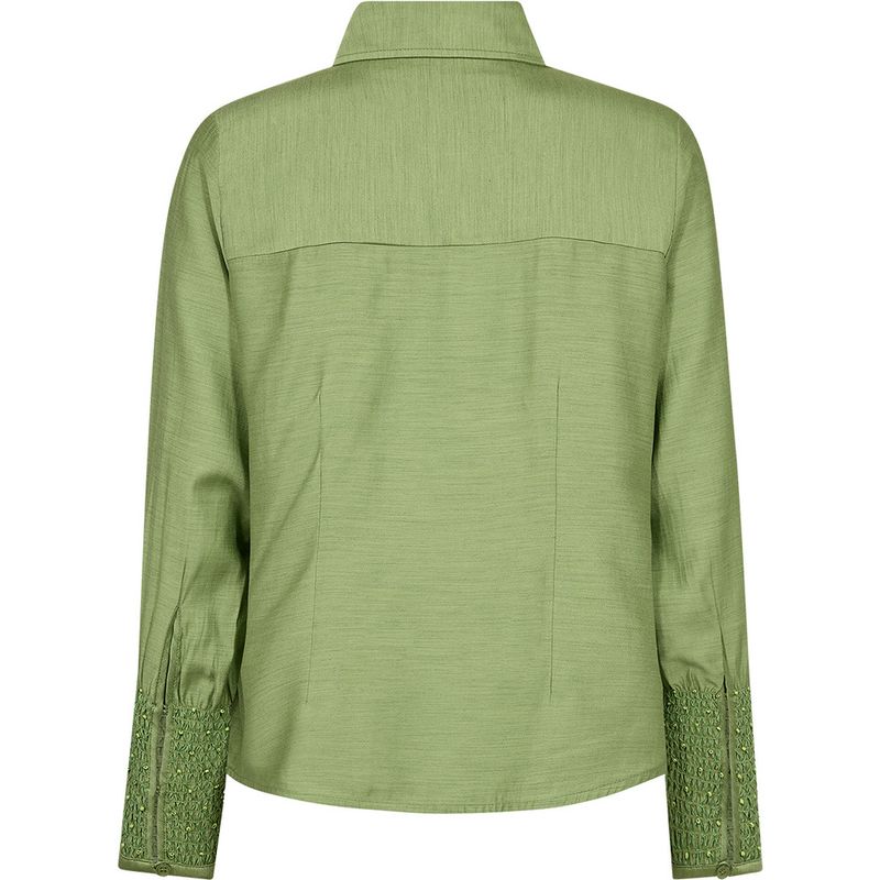 Pieszak Viola Beaded Shirt Stunning Green Melange