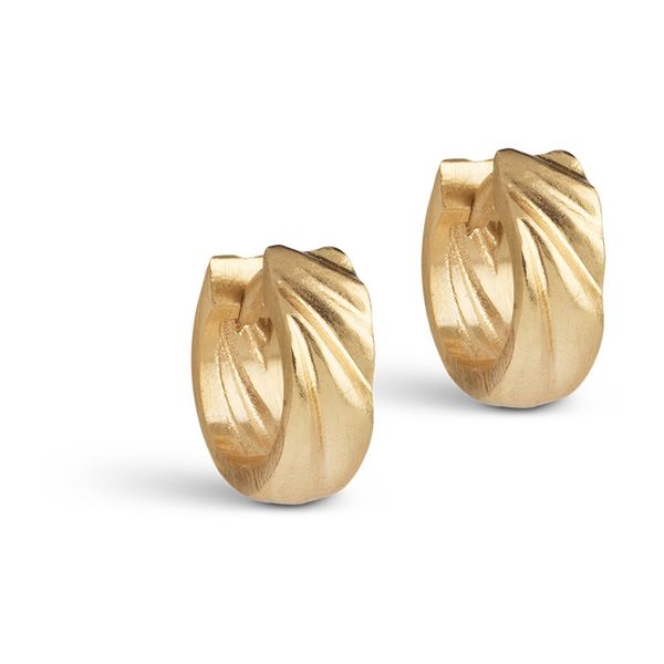 Hovedbilde Enamel Hoops Wave Mini Gold