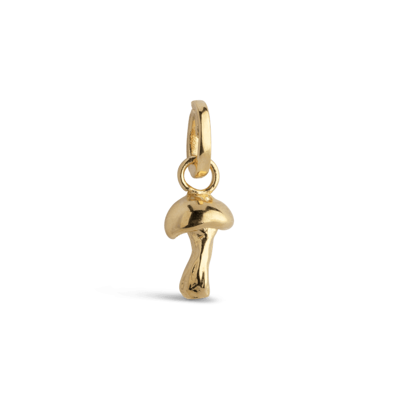 Enamel Charm Adventurous Mushroom